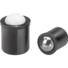 Kipp 4 mm Spring Plungers, Push Fit, Thermoplastic Body/Stainless Steel Ball (10/Pkg.), K0334.04