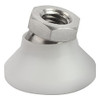 Kipp M10x32 mm Leveling Pads, White POM Pressure Foot & Stainless Steel Ball Element (Qty. 1), K0395.210