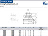 Kipp 5/16"-18x25 mm Leveling Pads, Steel Pressure Foot & Ball Element (1/Pkg.), K0395.1A3