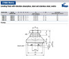 Kipp M10x32 mm Leveling Pads with Vibration Absorption, Steel (1/Pkg.), K0420.110