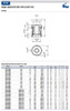 Kipp M20x1.0 Dia Height Adjustment Bolt with Counter-Nuts for M8 Screw, Stainless Steel (1/Pkg.), K0693.014081