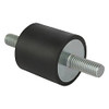 Kipp M8 x 30mm (D) x 61mm (OAL) Rubber-Metal Buffers, Galvanized Steel, Style A (1/Pkg.), K0566.03001555