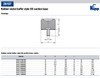 Kipp M8 x 30 mm (D) x 51.5 mm (OAL) Rubber-Metal Buffers, Galvanized Steel, Style DS Suction Base (1/Pkg.), K0572.03002857