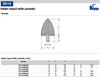 Kipp M6 x 20 mm (D) x 42 mm (OAL) Rubber Parabolic Impact Buffer, Galvanized Steel (Qty. 1), K0574.02002455