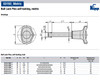 Kipp 5 mm (D) x 10mm (L) Ball Lock Pins, Self Locking, Thermoplastic/Stainless Steel (1/Pkg.), K0363.3805010