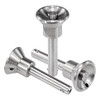 Kipp 6 mm (D) x 25mm (L) Ball Lock Pins, Button Head Style Self Locking, All Stainless Steel (1/Pkg.), K0364.2306025