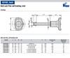 Kipp 0.500" (D) x 2.500" (L) Ball Lock Pins, Self Locking, Thermoplastic/Stainless Steel (Qty. 1), K0363.47CPL36