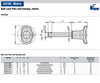 Kipp 12 mm (D) x 80mm (L) Ball Lock Pins, Self Locking, Thermoplastic/Stainless Steel (Qty. 1), K0363.4712080