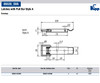 Kipp Latch with Pull Bar, 3.2 mm Borehole, Steel, Style A (Qty. 1), K0045.1541091