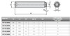 Kipp M8 x 50 mm Ball Pressure Screw without Head, Flattened Ball (1/Pkg.), K0383.20850