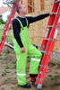 High-Vis Green 35mm PVC Poly Lined Overall w/ Reflective Trim, Size: 4XL (3 Overalls/Pkg.)