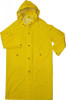 48" 35mm Yellow PVC Trench Rain Coat, Poly Lined, 5XL (3 Coats)