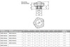 Kipp 5/8"-11 (ID) x 63 mm (D) Novo-Grip Five Lobe Grips, Steel Bushing, Internal Thread, Anthracite Gray (10/Pkg.), K0255.63A6