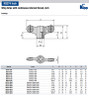 Kipp 1/4"-20 x 50 mm Wing Grips, Steel Bushing, Continuous Internal Thread (10/Pkg.), K0274.11A2