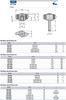 Kipp M8 x 25 mm x 28 mm Novo-Grip Mini Wing Grips, Stainless Steel Stud, External Thread (10/Pkg.), K0274.0008X25