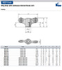 Kipp 5/16"-18 x 75 mm Wing Grips, Steel Bushing, Continuous Internal Thread (10/Pkg.), K0274.12A3