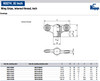 Kipp #8-32 x 38 mm Novo-Grip Wing Grips, Steel Bushing, Internal Thread, Red (10/Pkg.), K0274.9AE6