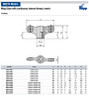 Kipp M10 x 75 mm Wing Grips, Steel Bushing, Continuous Internal Thread (10/Pkg.), K0274.1210