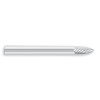 SG-81 Solid Carbide Burr, Pointed Tree Shape, Single Cut