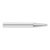 SM-81 Solid Carbide Burr, Pointed Cone, 12 Degree Angle, Single Cut