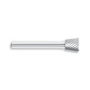 SN-1 Solid Carbide Burrs, Inverted Cone Shape, Single Cut