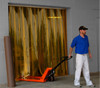 QuickMount HD Strip Door Kit - 12"x.120" Anti-Insect Yellow DuraRib - 10'Wx15'H  - 67% Overlap