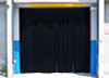 QuickMount HD Strip Door Kit - 8"x.080" Opaque Black-7'Wx7'H  - 50% Overlap
