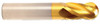 3/16" Dia x 2" OAL x 3/16" Cut Diameter, 2 Flute Solid Carbide End Mills, Single End Ball, TiN Coated (Qty. 1)