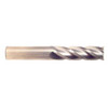 1/4" Cut Dia x 1-1/8" Flute Length x 3" OAL Solid Carbide End Mills, Long Length, Single End Square, 2 Flute, Uncoated (Qty. 1)