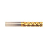 5/16" Cut Dia x 1-1/8" Flute Length x 3" OAL Solid Carbide End Mills, Long Length, Single End Square, 2 Flute, TiN Coated (Qty. 1)