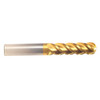 1/4" Cut Dia x 1-1/8" Flute Length x 3" OAL Solid Carbide End Mills, Long Length, Single End Ball, 2 Flute, TiN Coated (Qty. 1)