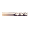 5/16" Cut Dia x 1-1/8" Flute Length x 3" OAL Solid Carbide End Mills, Long Length, Single End Square, 4 Flute, Uncoated (Qty. 1)