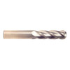 3/4" Cut Dia x 2-1/4" Flute Length x 5" OAL Solid Carbide End Mills, Long Length, Single End Ball, 4 Flute, Uncoated (Qty. 1)