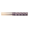 1/2" Cut Dia x 2" Flute Length x 4" OAL Solid Carbide End Mills, Long Length, Single End Square, 4 Flute, AlTiN - Hard Coat (Qty. 1)