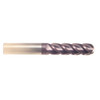 3/16" Cut Dia x 3/4" Flute Length x 2-1/2" OAL Solid Carbide End Mills, Long Length, Single End Ball, 4 Flute, AlTiN - Hard Coat (Qty. 1)