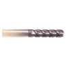 5/16" Cut Dia x 1-1/8" Flute Length x 3" OAL Solid Carbide End Mills, Long Length, Single End Ball, 4 Flute, AlTiN - Hard Coat (Qty. 1)