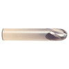 1/32" Cut Dia x 1/16" Flute Length x 1-1/2" OAL Solid Carbide End Mills, Stub Length, Single End Ball, 2 Flute, Uncoated (Qty. 1)