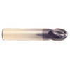 1" Cut Dia x 1" Flute Length x 3" OAL Solid Carbide End Mills, Stub Length, Single End Ball, 2 Flute, AlTiN - Hard Coat (Qty. 1)