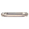 1/4" Cut Dia x 1/2" Flute Length x 2-1/2" OAL Solid Carbide End Mills, Stub Length, Double End Ball, 2 Flute, Uncoated (Qty. 1)