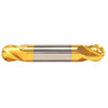 1/8" Cut Dia x 1/4" Flute Length x 1-1/2" OAL Solid Carbide End Mills, Stub Length, Double End Ball, 2 Flute, TiN Coated (Qty. 1)