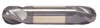 1/32" Cut Dia x 1/16" Flute Length x 1-1/2" OAL Solid Carbide End Mills, Stub Length, Double End Ball, 2 Flute, AlTiN - Hard Coat (Qty. 1)