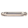 3/4" Cut Dia x 7/8" Flute Length x 4" OAL Solid Carbide End Mills, Stub Length, Double End Ball, 4 Flute, Uncoated (Qty. 1)