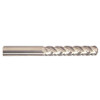 1/4" Cut Dia x 3" Flute Length x 6" OAL Solid Carbide End Mills, Extra-Extra Long Length, Single End Ball, 2 Flute, Uncoated (Qty. 1)