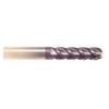 5/8" Cut Dia x 4" Flute Length x 7" OAL Solid Carbide End Mills, Extra-Extra Long Length, Single End Ball, 2 Flute, AlTiN - Hard Coat (Qty. 1)
