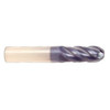 7/16" Cut Dia x 1-1/8" Flute Length x 2-3/4" OAL Solid Carbide End Mills, High Performance, Single End Ball, 4 Flute, AlTiN - Hard Coat (Qty. 1)