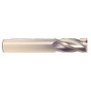 3/8" Cut Dia x 1-1/2" Flute Length x 6" OAL Solid Carbide Corner Radius End Mills, Single End Square, 2 Flute, Uncoated