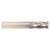 3/8" Cut Dia x 1-1/2" Flute Length x 6" OAL Solid Carbide Corner Radius End Mills, Single End Square, 4 Flute, Uncoated