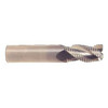 3/16" Cut Dia x 3/16" Shank Dia x 5/8" Flute Length x 2" OAL Solid Carbide Roughing End Mills, 45 Degree High Helix, Single End Square, 3 Flute, Uncoated (Qty. 1)