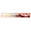 7 mm Dia x 19 mm Flute Length x 63 mm OAL Solid Carbide End Mills, Single End Square, 3 Flute, TiCN Coated (Qty. 1)