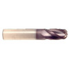 11 mm Dia x 25 mm Flute Length x 70 mm OAL Solid Carbide End Mills, Single End Ball, 2 Flute, AlTiN - Hard Coat (Qty. 1)